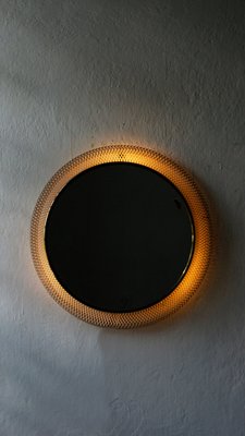 Mid-Century Metal Illuminated Mirror from Vereinigte Münchner Werkstätten, 1950s-UMB-1351163