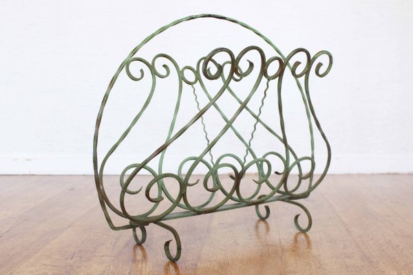 Mid-Century Metal Magazine Rack, 1950s-BQF-1430657