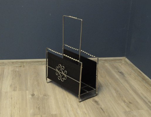 Mid-Century Metal Newspaper Holder, 1960s-KDW-1304297