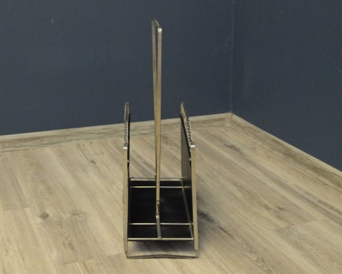 Mid-Century Metal Newspaper Holder, 1960s-KDW-1304297