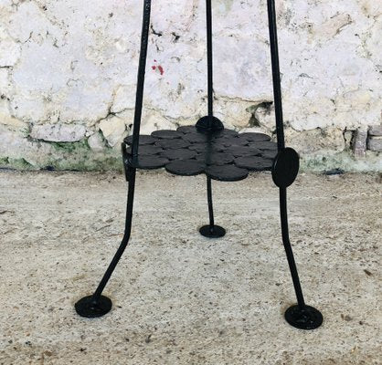 Mid-Century Metal Plant Stand on Tripod Legs-OJT-1334697