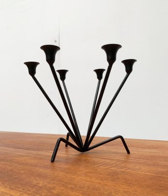 Mid-Century Metal String Style Tripod Candleholder-UAH-949741