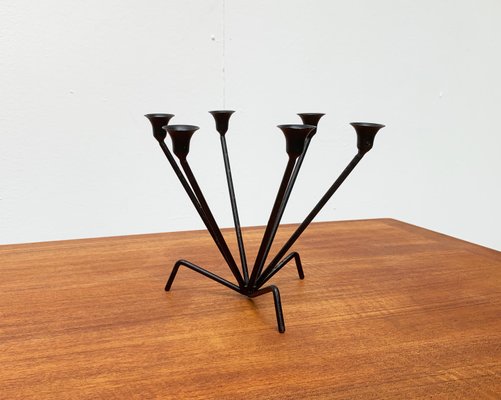 Mid-Century Metal String Style Tripod Candleholder-UAH-949741