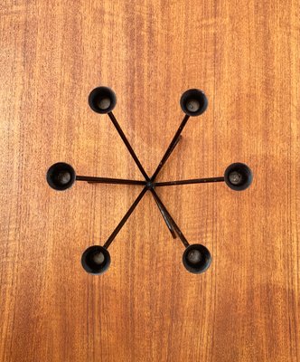 Mid-Century Metal String Style Tripod Candleholder-UAH-949741