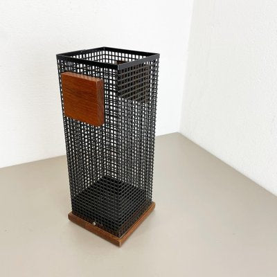 Mid-Century Metal Umbrella Stand in the Style of Josef Hoffmann, Austria, 1960s-QZ-1053178