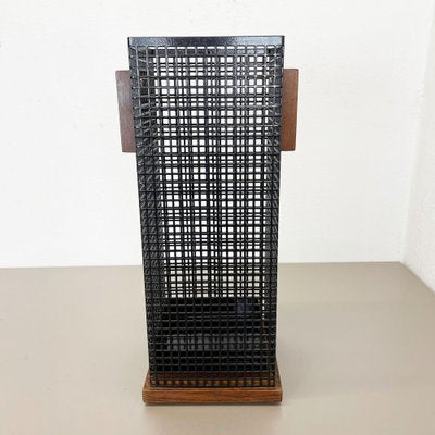 Mid-Century Metal Umbrella Stand in the Style of Josef Hoffmann, Austria, 1960s-QZ-1053178