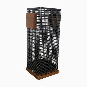 Mid-Century Metal Umbrella Stand in the Style of Josef Hoffmann, Austria, 1960s-QZ-1053178