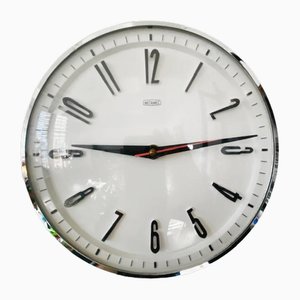 Mid-Century Metamec Wall Clock in White Chrome-BMU-1814121