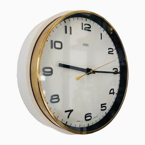 Mid-Century Metamec Wall Clock in White Gold-BMU-1814122