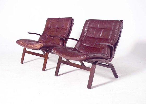 Mid-Century Miljo Range Armchairs from Farstrup Møbler, Denmark, 1960s, Set of 2-XWB-1813856