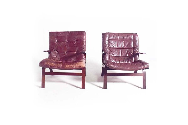 Mid-Century Miljo Range Armchairs from Farstrup Møbler, Denmark, 1960s, Set of 2-XWB-1813856