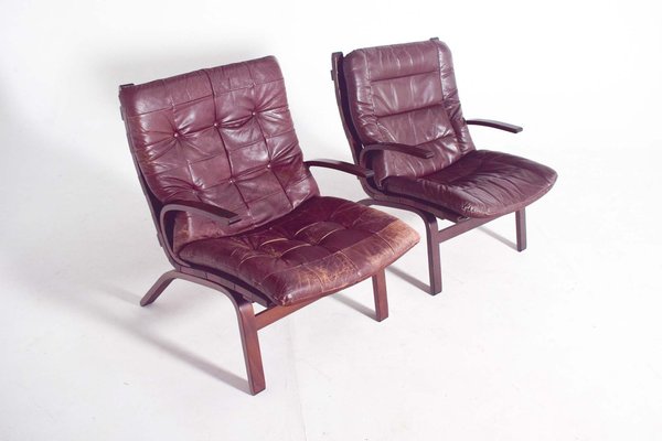 Mid-Century Miljo Range Armchairs from Farstrup Møbler, Denmark, 1960s, Set of 2-XWB-1813856