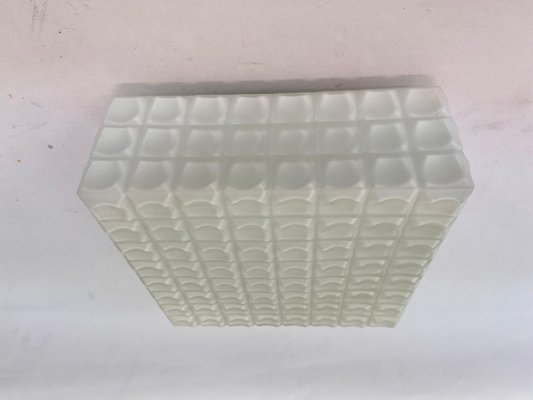 Mid-Century Milk Glass Flush Mount or Wall Light, Former Czechoslovakia, 1970s-TZ-2018693