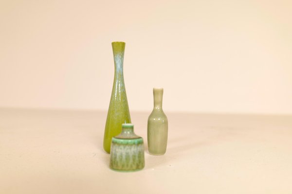 Mid-Century Miniatures Ceramic Vases by Gunnar Nylund for Rörstrand, Sweden, Set of 5-UYK-1137601