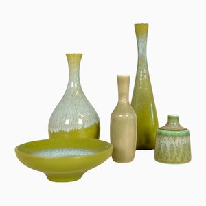 Mid-Century Miniatures Ceramic Vases by Gunnar Nylund for Rörstrand, Sweden, Set of 5-UYK-1137601