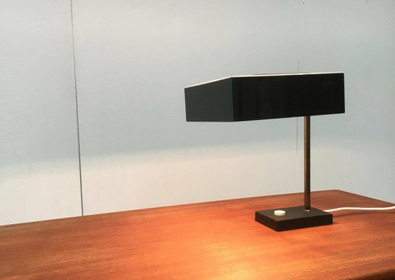 Mid-Century Minimalist Acryl and Brass Table Lamp, 1960s-UAH-2036747