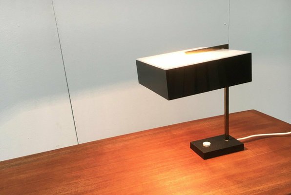 Mid-Century Minimalist Acryl and Brass Table Lamp, 1960s-UAH-2036747