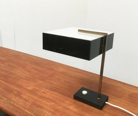 Mid-Century Minimalist Acryl and Brass Table Lamp, 1960s-UAH-2036747