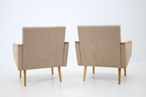 Mid-Century Minimalist Armchairs, Czechoslovakia, Set of 2-TZ-1293665