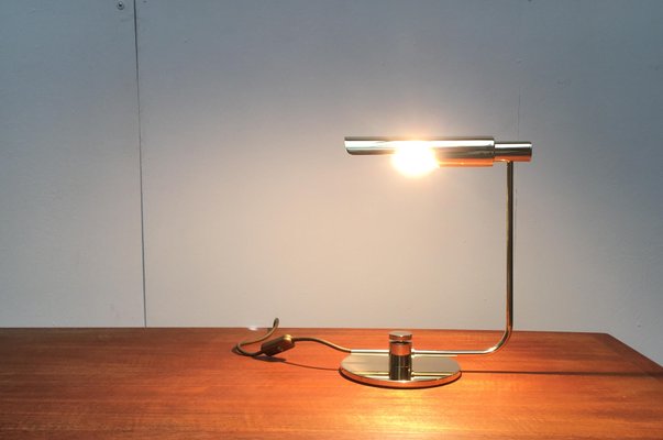 Mid-Century Minimalist Brass Table Lamp by Rosemarie & Rico Baltensweiler for Baltensweiler-UAH-848022