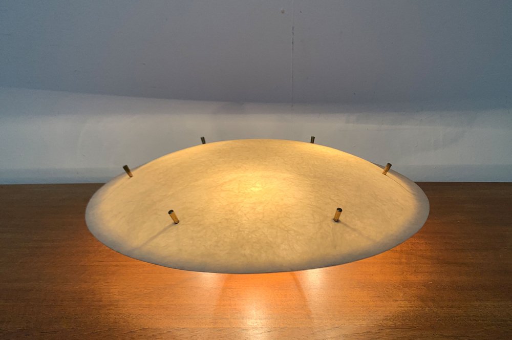 Mid-Century Minimalist Fiberglass Plafoniere Ceiling Lamp, 1960s