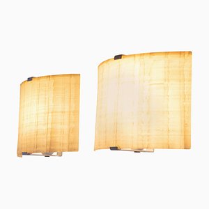 Mid-Century Minimalist Fiberglass Wall Sconces, Set of 2-DEK-932751