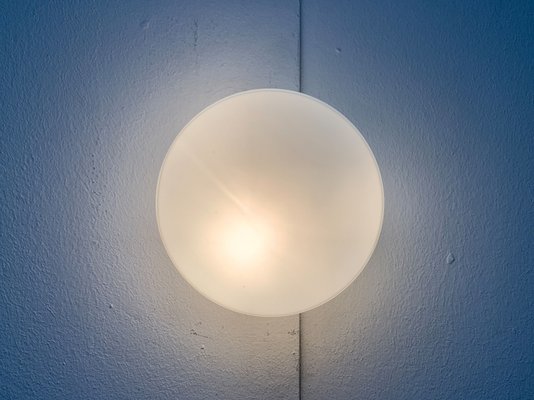 Mid-Century Minimalist Glass Ceiling or Wall Lamp, 1960s-UAH-1115369