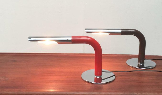 Mid-Century Minimalist Gulp Table Lamps by Ingo Maurer for M-Design, Germany, 1960s, Set of 2-UAH-1451395