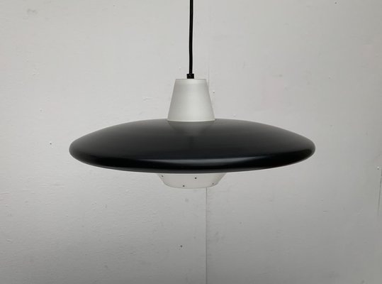 Mid-Century Minimalist Metal and Glass Pendant Lamp-UAH-1029607