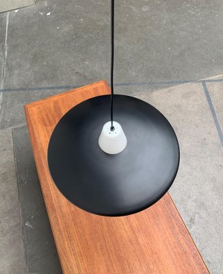 Mid-Century Minimalist Metal and Glass Pendant Lamp-UAH-1029607