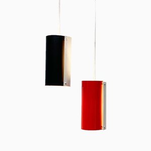 Mid-Century Minimalist Metal Pendant Lamps, Set of 2-UAH-900434