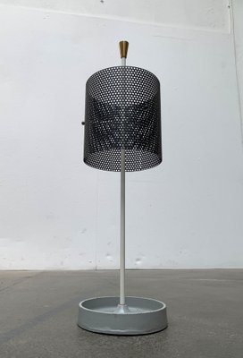 Mid-Century Minimalist Perforated Steel Umbrella Stand, 1960s-UAH-1313372