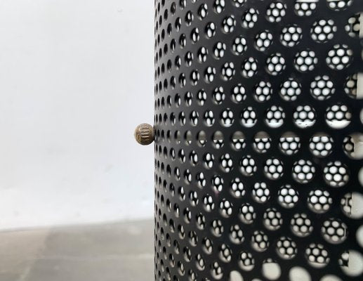 Mid-Century Minimalist Perforated Steel Umbrella Stand, 1960s-UAH-1313372