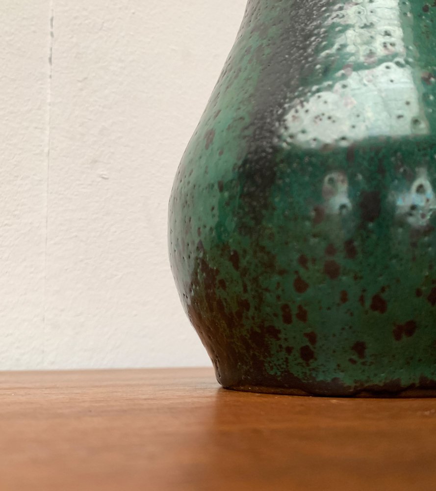 Mid-Century Minimalist Studio Pottery Carafe Vase by Helma Klett for Kunsttöpferei Klett, 1960s