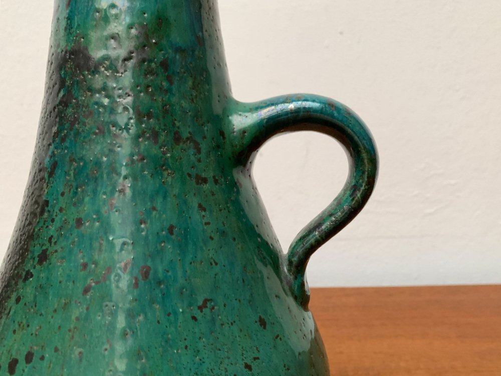 Mid-Century Minimalist Studio Pottery Carafe Vase by Helma Klett for Kunsttöpferei Klett, 1960s