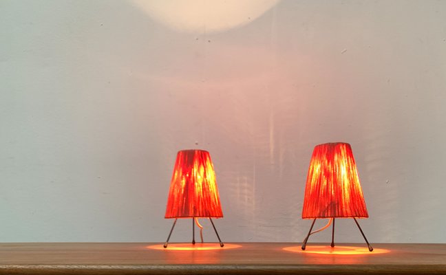 Mid-Century Minimalist Tripod Table Lamps, 1960s, Set of 2-UAH-1449735