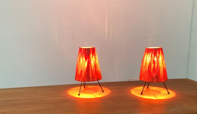 Mid-Century Minimalist Tripod Table Lamps, 1960s, Set of 2-UAH-1449735