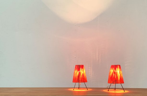 Mid-Century Minimalist Tripod Table Lamps, 1960s, Set of 2-UAH-1449735