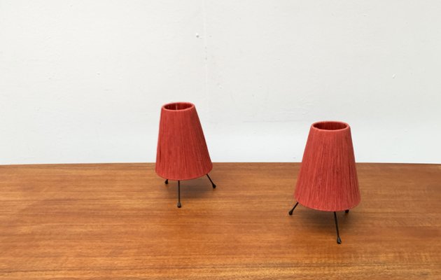 Mid-Century Minimalist Tripod Table Lamps, 1960s, Set of 2-UAH-1449735