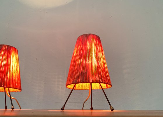 Mid-Century Minimalist Tripod Table Lamps, 1960s, Set of 2-UAH-1449735