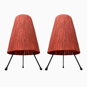 Mid-Century Minimalist Tripod Table Lamps, 1960s, Set of 2-UAH-1449735