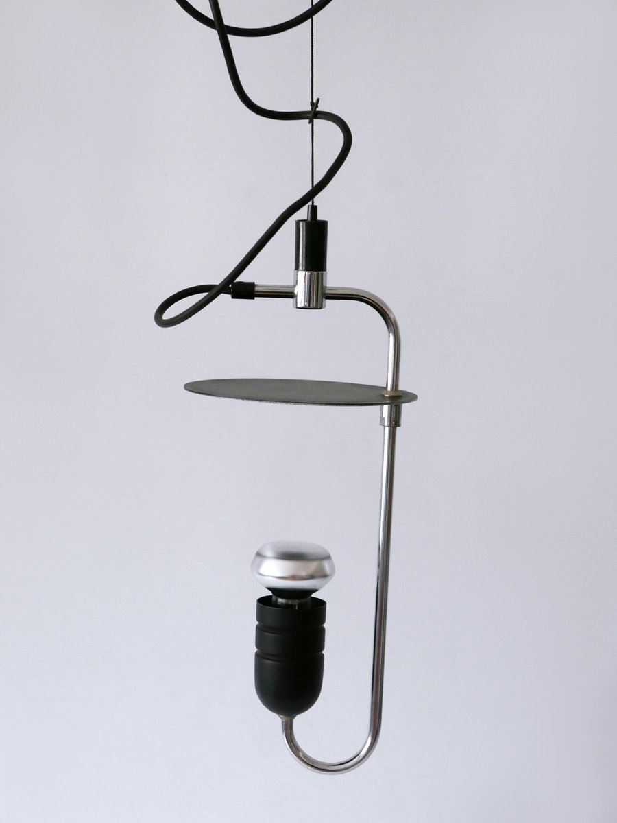 Mid-Century Minimalistic Modern Pendant Lamp from Oluce, Italy, 1970s