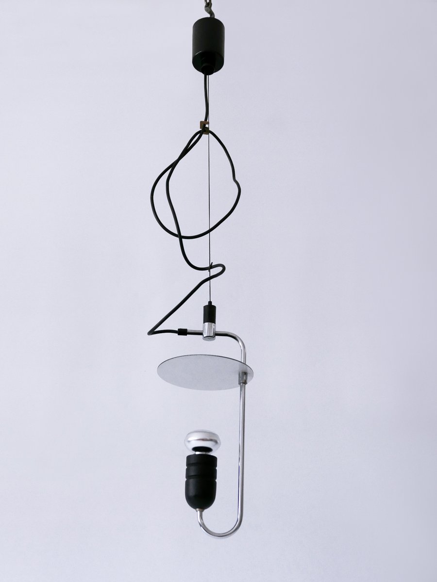 Mid-Century Minimalistic Modern Pendant Lamp from Oluce, Italy, 1970s