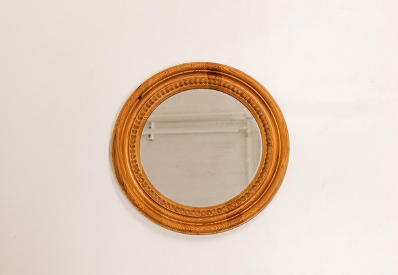 Mid-Century Mirror in Pine, Sweden, 1970s-UYK-1056840