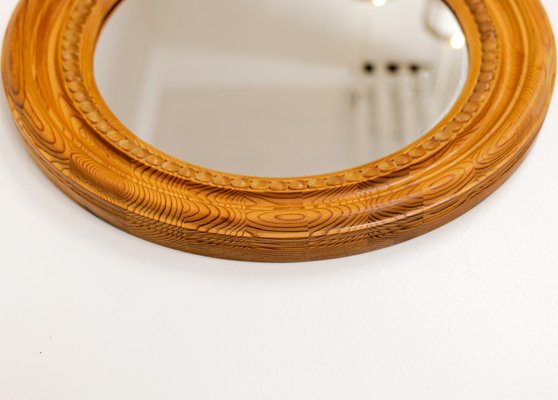 Mid-Century Mirror in Pine, Sweden, 1970s-UYK-1056840