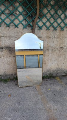 Mid-Century Mirror with Brass Frame-WFI-1705622