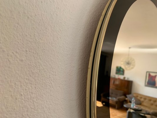 Mid-Century Mirror with Metal Frame, 1960s-RTR-1377360