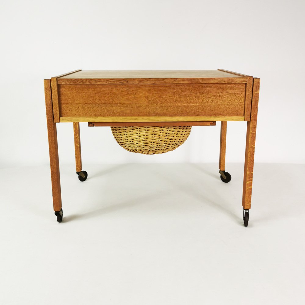 Mid-Century Mobile Side Table, Denmark, 1960s