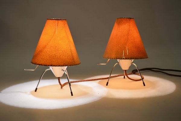 Mid-Century Model 0511 Table Lamps by Josef Hurka for Napako, 1950s, Set of 2-VHD-1787881