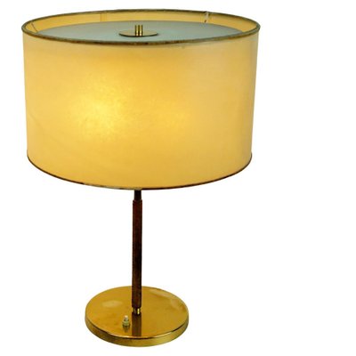 Mid-Century Model 1268 Table Lamp in Brass and Leather by J. T. Kalmar, Austrian-MH-1362819